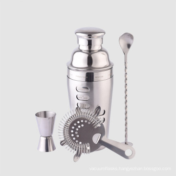 Factory Direct 700ml Stainless Steel Cocktail Shaker Mixer Drink Bartender Browser Kit Bars Set Tools With Custom Logo